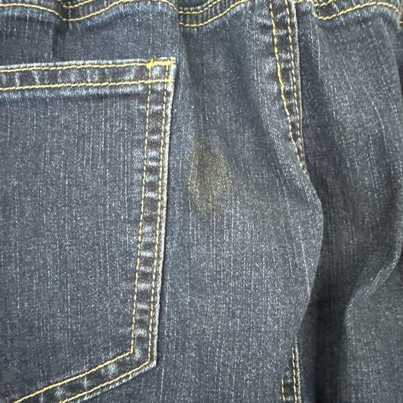 Lucky & Blessed Jeans Womens 2X Blue Two Tone Denim Retro Fit & Flare Pants - Picture 6 of 9